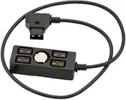 D-tap Splitter Cord Male to 4 Port Female D-Tap Adapter Effortlessly Power Multiple Devices with a Single Dtap Plug