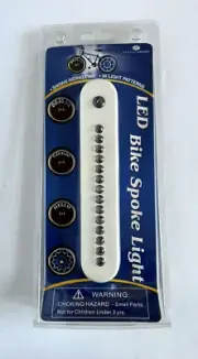 NEW! LED Bicycle Spoke Light - 14 lights, 36 patterns. Shows riding time.