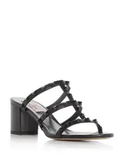 Valentino Garavani Women's Rockstud Block Heel Slide Sandals