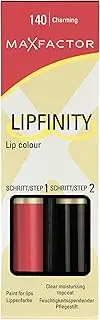 Max Factor Lipfinity Lipstick Two Step New In Box - 140 Charming