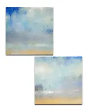 Ready2HangArt Coastal Downpour B Wrapped Canvas Wall Art