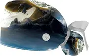 [YTYVAGT] 2-Pc,Gourd-Shaped Working Cap,Fisherman Hat with Buttons and Cotton Sweatband,Beach Yin Yang Galaxy Nebula