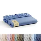 100% Cotton Percale Weave Fitted Sheet, King Size, Baby Blue, 1 Deep Pocket