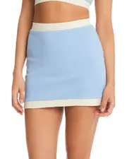Red Carter Colorblock Coverup Skirt
