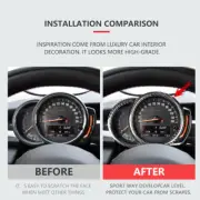For Mini Cooper F54 F55 F56 F57 F60 Carbon Fiber Speedometer Panel Frame Cover (for: Mini)