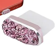 Anti Dust Port Plugs Cover - Type-C Rhinestone Dust Cover Plug,Mobile Phone Charging Port Stopper for Dirt Sand