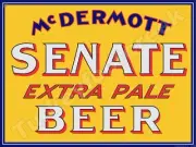 McDermott Senate Extra Pale Beer 9" x 12" Metal Sign