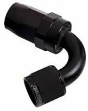 Aeroflow -8AN Taper Series 120 Degree Hose End Black AF104-08BLK