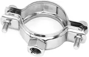 304 stainless steel nut pipe support pipe fixed support bracket PVC pipe clamp bracket water pipe clamp M8(Inside diameter32)