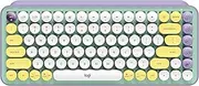 Logitech POP Keys Mechanical Wireless Keyboard with Customisable Emoji Keys, Durable Compact Design, Bluetooth or USB Connectivity, Multi-Device, OS Compatible - Daydream Mint