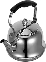 UTHCLO Stainless Steel Teapot with Handle Loose Leaf Tea Kettle for Home Restaurant Use Fast Heating Stove Top Kettle Elegant Design for Quick Brewing and Serving