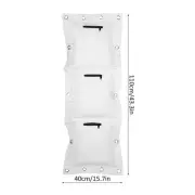 (Triple Bag)Wing Chun Wall Canvas Punch Empty Sand Bag Target With Zipper HO