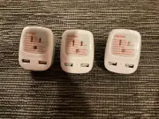 TESSAN 3 Pack Type E F Plug Adapter USB C, Germany France Power Adaptor
