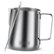 Milk Frothing Pitcher, 12oz 20oz 32oz Espresso Steaming 12 Ounces Silver