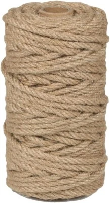 Jute Twine Rope 4mm 120Ft Natural Twine for Craft Projects Cat Scratcher Scratch