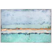 LVD Framed Canvas/Resin Lake Light Wall Hanging Home/Room Display 150x100cm