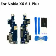 OEM NEW NOKIA 6.1 PLUS /X6 TA-1099 USB CHARGING PORT CONNECTOR MIC FLEX BOARD