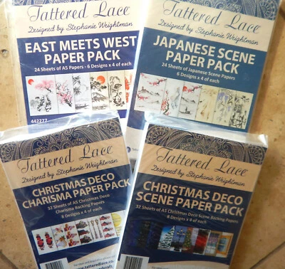 ❤️ Tattered Lace Charisma Paper Pack Japan Art Deco Christmas