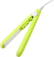 2025 Green Werdeny Mini Ceramic Hair Curler & Straightener, 2-in-1 Curling Iron with 1/2 Inch Barrel for Short and Fine Hair
