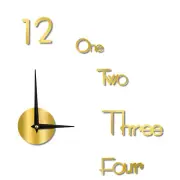 (Large 130cm/51.18in)Night Light Wall Clock Frameless Decorative Luminous Sil