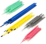 StewMac Micro Cleaning Brushes - Set of 5 Sizes of Micro Brushes and Swabs