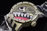 Invicta DNA Vintage Silver Dial Black SiliconeTitanium Quartz Men's Watch 11651