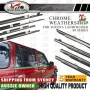 For Toyota LandCruiser 80 Window Glass Seals Door Belt Weather Strip Chrome (for: Toyota)