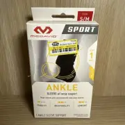 McDavid Sport Ankle Compression Knit Sleeve Size Small Gel Buttresses NEW In BOX