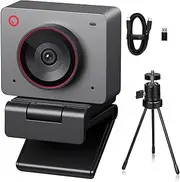 OBSBOT Meet 2 Al-Powered 4K Webcam— Ultra HDR,1080p@60FPS,1/2" CMOS,4X Digital Zoom,Plug&Play,Built-in Dual Mic—Work with Skype, Zoom/MS_Teams/Google Meet—for Online Call/Meeting/Educate-Grey