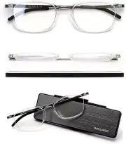 SLIMGLASSES Men's Reading Glasses, Blue Light Cut, 3.5, SL-R51 New