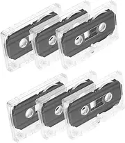 BRIGHTFUFU 60-Minute Recording Cassette Tapes 6 Pack Blank Audio Cassette Tapes Sturdy Compatible for Recorders