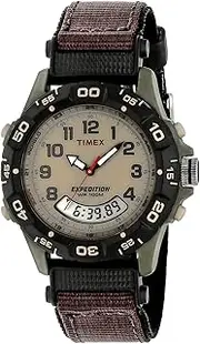 [Timex] Men's T45181 Year-Round Chronograph Quartz Brown Watch
