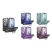 Phone Case For iPhone 16 Pro Max Plus iPhone 15 Pro Max Plus iPhone 14 13 12 11 Pro Max Plus Back Cover with Stand Holder Magnetic Support Wireless Charging Re