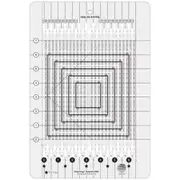 Creative Grids Stripology Quarters Mini Quilt Non-Slip Ruler Quilting Sewing Craftt