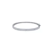 Bevilles Bangle with Cubic Zirconia in Sterling Silver