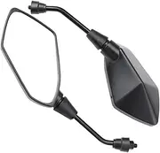 Rearview Mirror 1 Pair 22mm 7/8" M8 M10 For Motocross Scooter Moped Rearview Mirror Rear Side Mirror(1pair-M8)