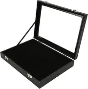 [Zudoo] Pin Display Case, Military Shadow Box Pin Collection Display Military Medal Display Case Pin with UV Protected Anti Fade Clear Display Holder Board Frame for Patch Ribbon Award
