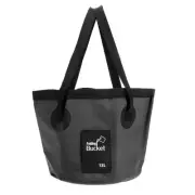 12L Collapsible Bucket Travel Camping Portable Water Storage Container, Black