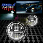 Pair 80W LED Fog Light Lamp Clear lens Replacement Upgrade For Lexus Toyota T5 (for: Toyota)