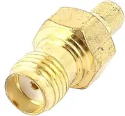 Gold (Terminal, connector) Plated SMA Female to SMB Male Jack Coaxial RF (90ry830qf708) Connector Adapter
