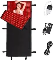 Red Light Therapy Mat Device,Near Infrared Light Therapy Blanket,2pcs Red Light Therapy Mat for Full Body Pain Relief, with Timer, 660nm Red Light 850nm Near Infrared Therapy Mat