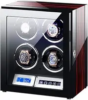 Automatic Watch Winder LCD Touch Screen with Remote Control and LED Light Piano Paint Exterior Quiet Motor Watch Winder Box Best Gift KeYJ