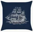 Sailboat Sailing Nautical Coastal Beach Spring Throw Pillow Cover Home Decor