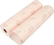 BEBEMOKO 1roll Anti-Slip Refrigerator Liner Shelf Mats for Kitchen Cabinets Cuttable Pink Rose Pattern Drawer Liner Versatile Fridge Mats for Organizing Spaces Easy to Clean and Maintain