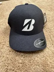 BRIDGESTONE GOLF MENS TOUR B DELTA FLEXFIT FITTED CAP HAT L/XL CHARCOAL NEW