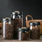 Airtight Glass Storage Jars with Lid Pasta Rice Grain Coffee Bean Food Container