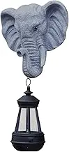 Elephant Solar Lights - Elephant Outdoor Lanterns Solar Powered | Elephant Decor Solar Lantern Lights | Resin Lamp Cute Decor Ambient Lighting | Decorative Lights Yard Statues For Pathway Lawn Courtya