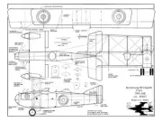 Armstrong Whitworth FK12 Triplane 21" WS RC Model Airplane Plans PDF on USB