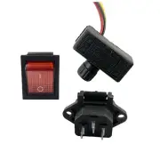 Switch Power Switch Replacement Speed Sprayer 12V 3pcs Charging Socket
