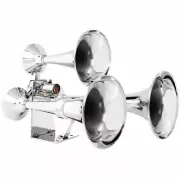 Grand General 69991 - 3 Trumpet Train Horn 70 To 140 PSI 18 X 13.5 X 13.75 Inch